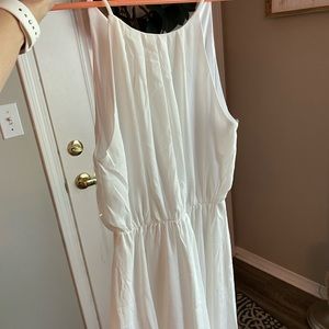 White chiffon dress, short/knee